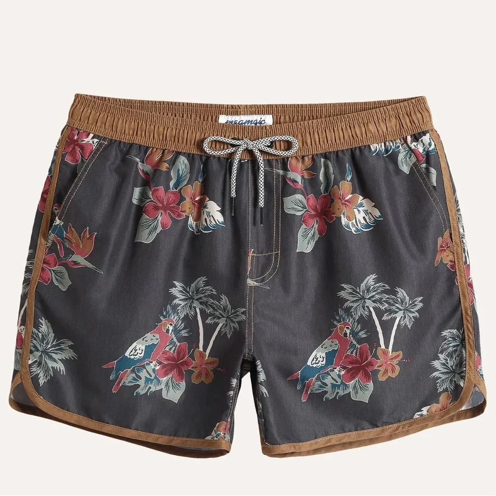 Maamgic ChinoWave Parrot Print Swim Trunks men’s‎ size XL